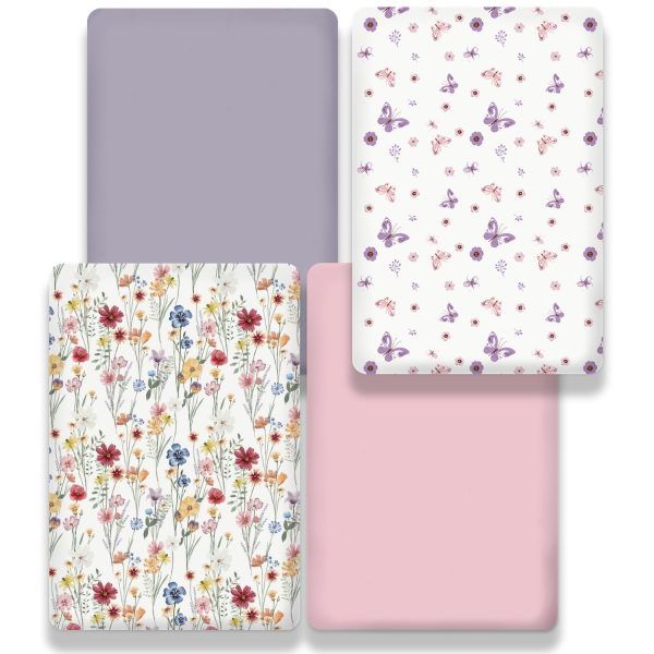 Bimocosy Pack N Play Sheets Microfiber 4‑Pack Baby-5
