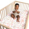 Floral Crib Sheet Set The Peanutshell Pink-4