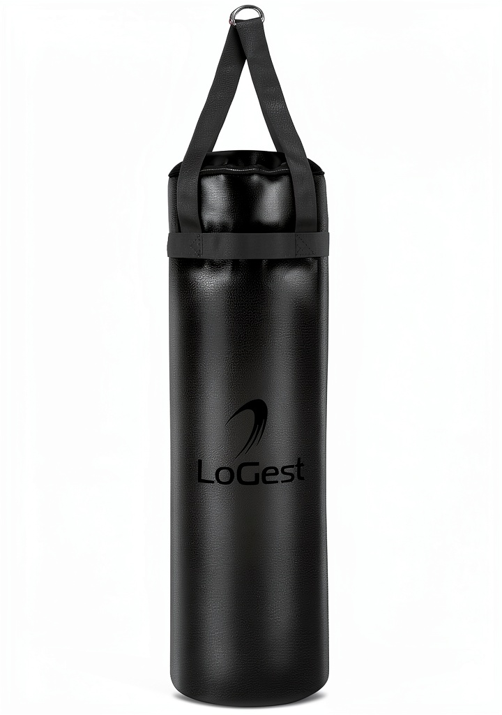 Installing Logest Boxing Heavy Bag PU Leather Boxing Punching Bag on a wooden ceiling joist