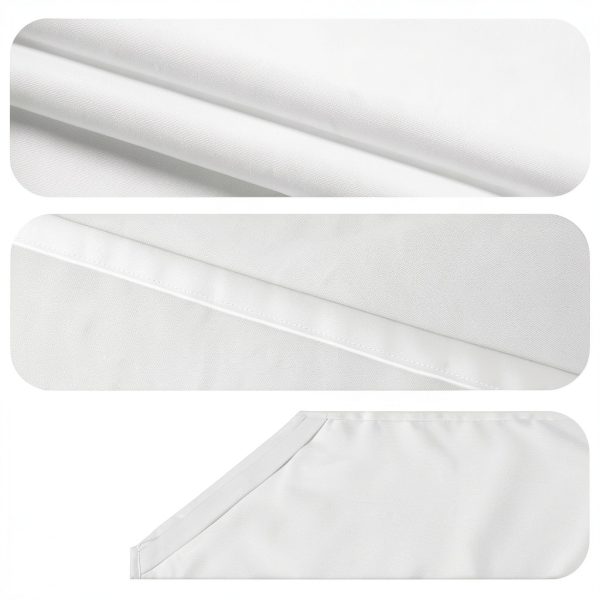 Comfyanno Toddler Cot Sheets 23x52 White Polyester-1