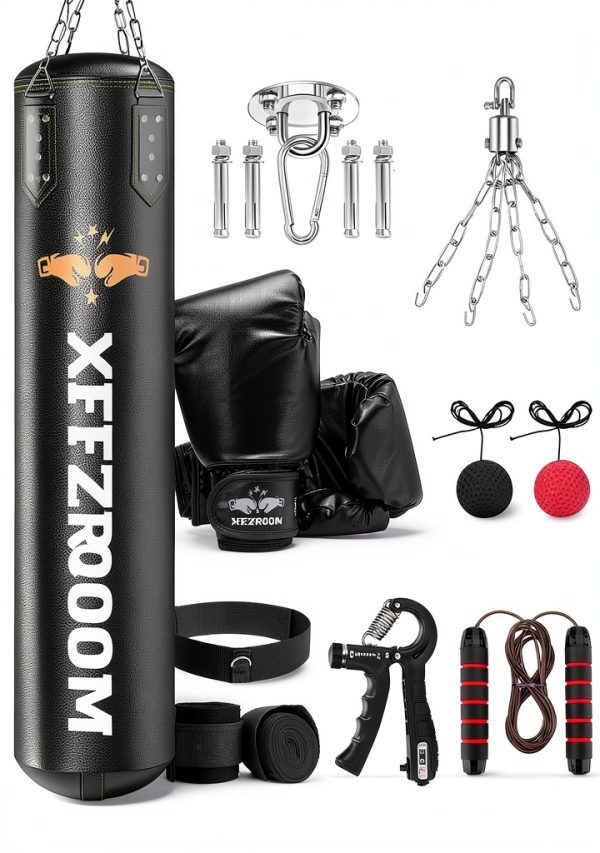 Punching Bag xffzroom 4ft PU Leather Heavy Bag-0