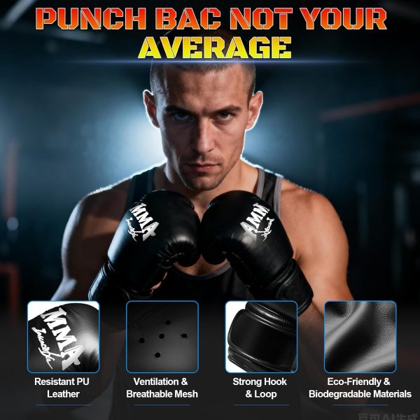 Heavy Punching Bag JUOIFIP PVC Bullseye Stand 70in-6