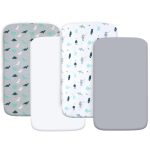 SpringSpirit Crib Sheet Grey White Polyester-0