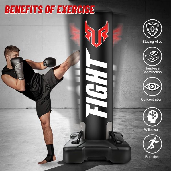 YORWHIN Boxing Bag with Stand for Adults-5