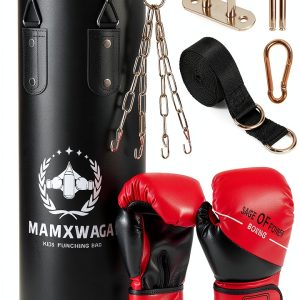 Kids Punching Bag Mamxwaga Heavy PU Leather-0