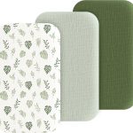 Coreeky Bassinet Sheet 100% Muslin Cotton Soft Fit-0