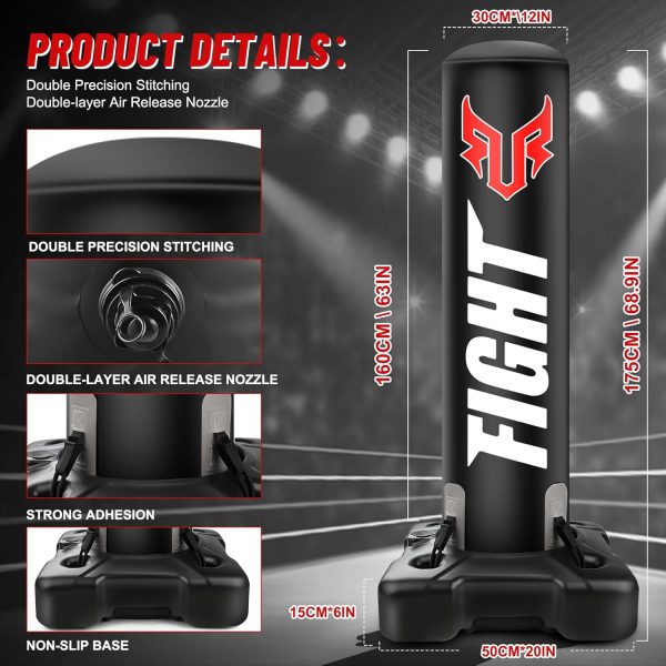 YORWHIN Boxing Bag with Stand for Adults-4