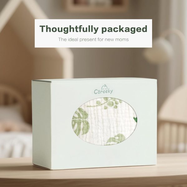 Coreeky Bassinet Sheet 100% Muslin Cotton Soft Fit-6