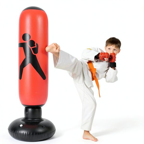 Kizcmvre Inflatable Boxing Bag 61in PVC Stand-1
