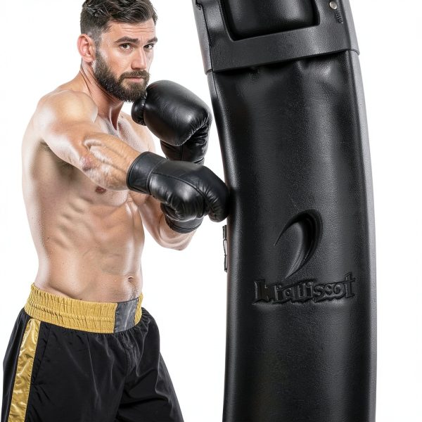 Logest Boxing Heavy Bag PU Leather Boxing Punching Bag-3