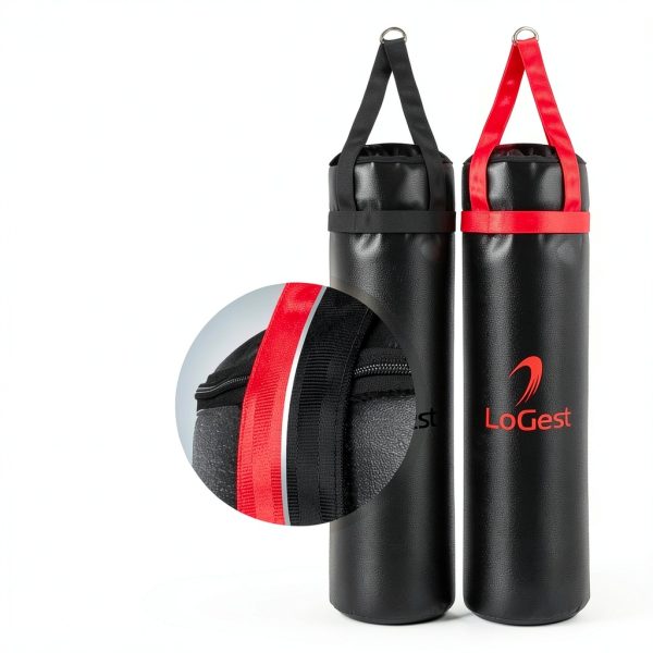 Logest Boxing Heavy Bag PU Leather Boxing Punching Bag-4