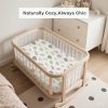 Coreeky Bassinet Sheet 100% Muslin Cotton Soft Fit-1