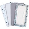 SpringSpirit Crib Sheet Grey White Polyester-4