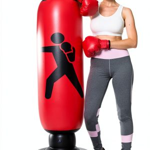 Kizcmvre Inflatable Boxing Bag 61in PVC Stand-0