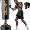 LEKÄRO Heavy Punching Bag Black Gold Freestanding-0