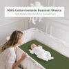 Coreeky Bassinet Sheet 100% Muslin Cotton Soft Fit-2