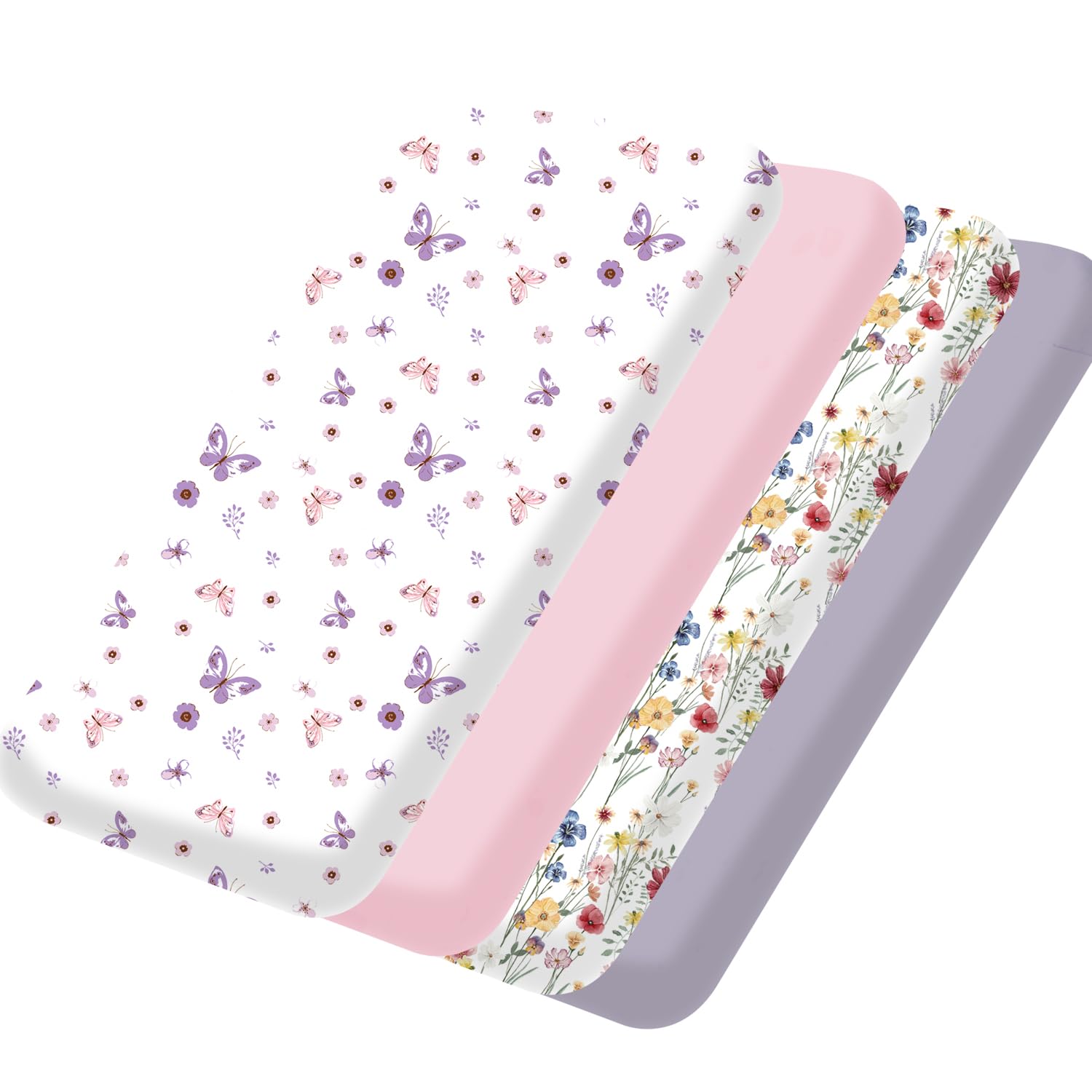 Installing Bimocosy Pack N Play Sheets Microfiber 4‑Pack Baby on a wooden desk