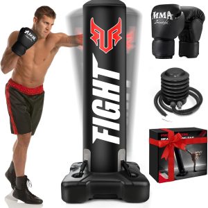 YORWHIN Boxing Bag with Stand for Adults-0