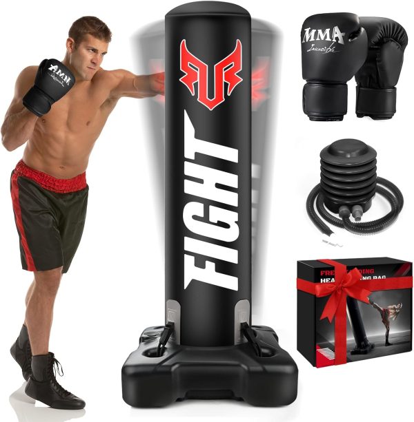 YORWHIN Boxing Bag with Stand for Adults-0