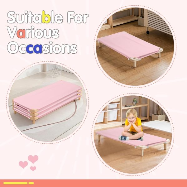 RowinsyDD Pink Daycare Crib Sheets 23x51 Microfiber-5