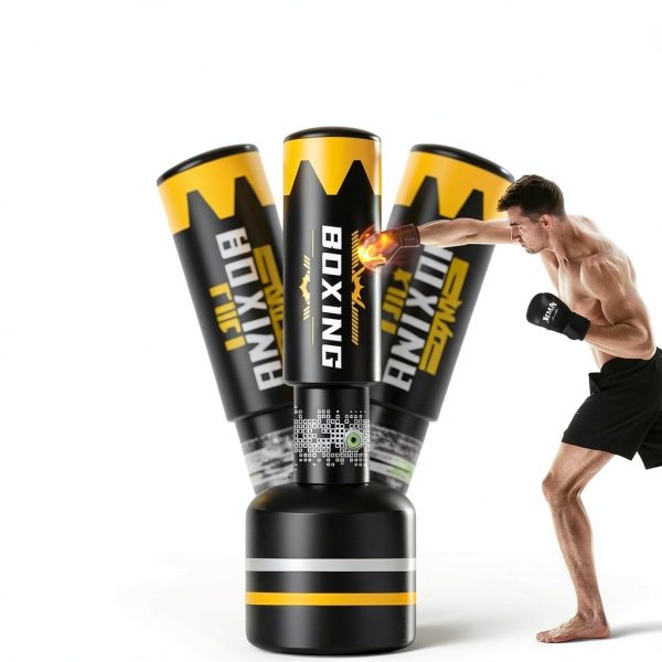 Boxing Heavy Punching Bag YORWHIN PVC Stand 69in-6