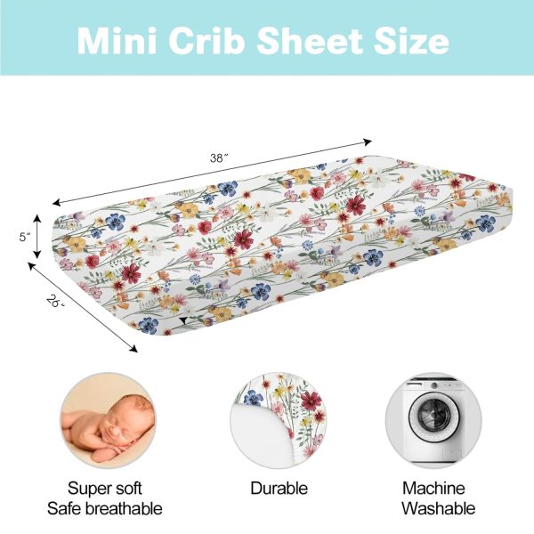 Bimocosy Pack N Play Sheets Microfiber 4‑Pack Baby-1
