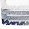 Biloban Bassinet Sheet Microfiber Cloud Design-1