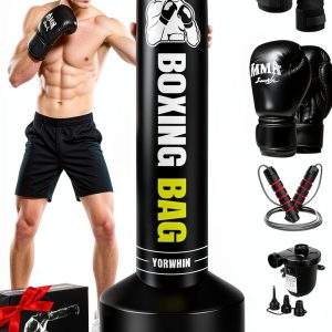 YORWHIN Inflatable 70in PVC Punching Bag Strong Man-0