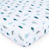 SpringSpirit Crib Sheet Grey White Polyester-2