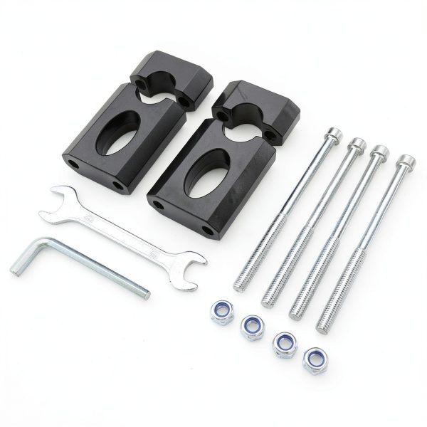Handlebar Risers HOOUP P-CYK-B Aluminum Mini Bike Clamp Set-4