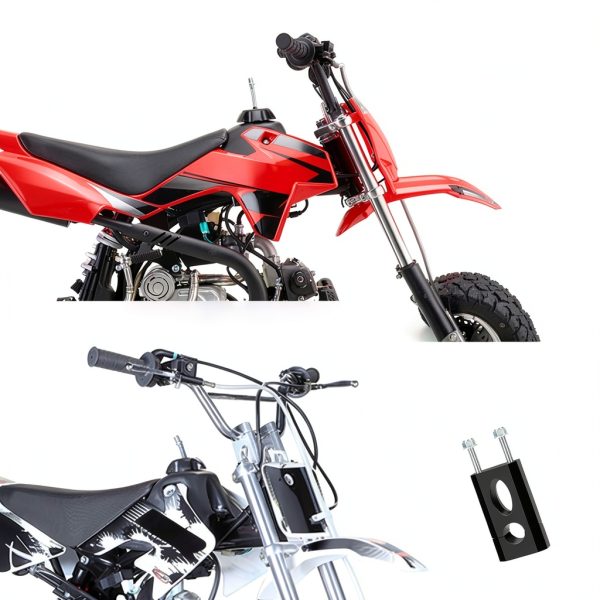 XIKOBY Mini Bike Handlebar Risers XK-CBLG-BK Aluminum 7/8 Inch Black-3