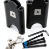 AGILLE Aerobar Bracket Riser Kit 70mm Aluminum Black Enhanced Fit-0
