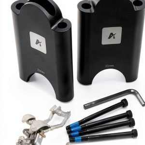 AGILLE Aerobar Bracket Riser Kit 70mm Aluminum Black Enhanced Fit-0