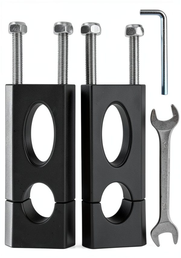 Handlebar Risers HOOUP P-CYK-B Aluminum Mini Bike Clamp Set-0
