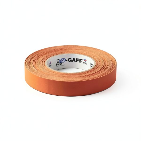 1" Width ProTapes Pro Gaff Premium Matte Cloth Gaffer's Tape With Rubber Adhesive, 50 yds Length x, Fluorescent Orange (Pack of 1)-2