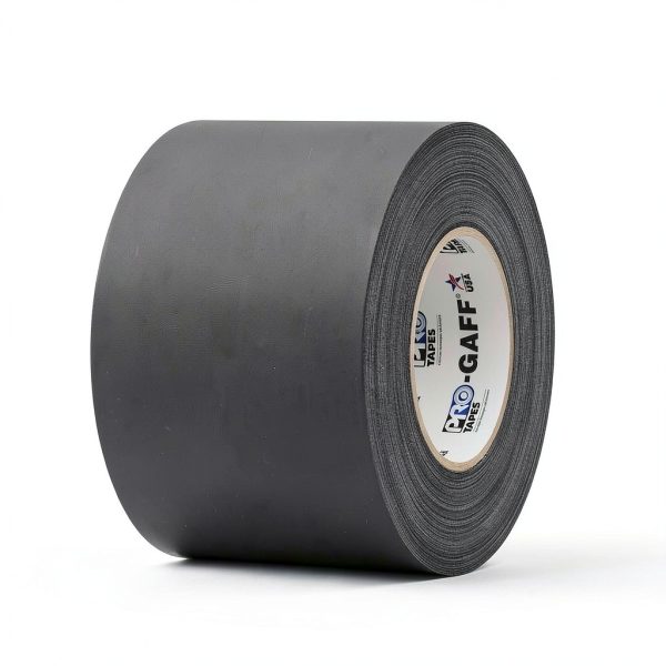 4" Width ProTapes Gaffer Tape - Matte Cloth, 11 mil, 55 yd Black-5