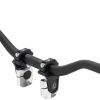 Tusk 2" Pivoting Bar Risers 1 1/8" Bar Clamp to 1-1/8" Handlebars – Universal Fit, Black-6