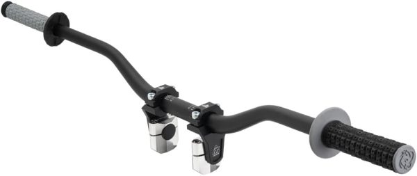 Tusk 2" Pivoting Bar Risers 1 1/8" Bar Clamp to 1-1/8" Handlebars – Universal Fit, Black-6