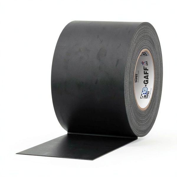 4" Width ProTapes Gaffer Tape - Matte Cloth, 11 mil, 55 yd Black-0
