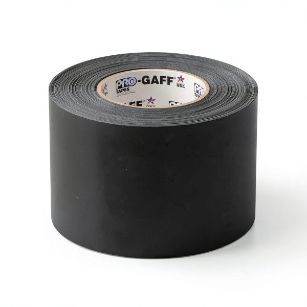 4" Width ProTapes Gaffer Tape - Matte Cloth, 11 mil, 55 yd Black-2