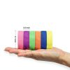 UV Blacklight Reactive Fluorescent Cloth/Neon Gaffer Tape, Super Bright Spike Tape for Glow Party Supplies, 0.6inch x 16.5ft per Color-2