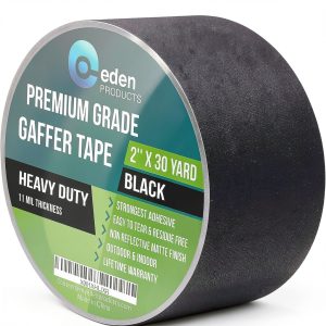 Gaffer Tape EdenProducts 2in x 90ft Black Matte Floor Tape-0