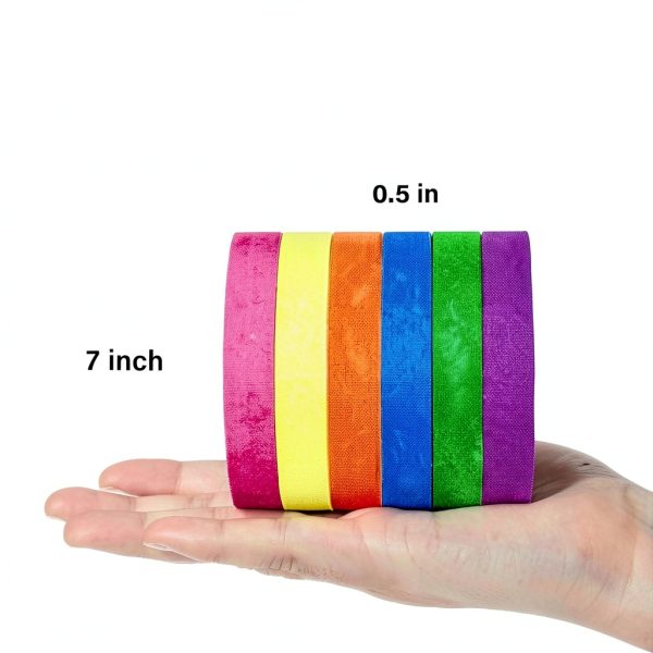 GEYYANG Spike Tape 6-Pack Colored Gaffer Tape 1/2 inch x 11 Yards-1