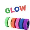 UV Blacklight Reactive Fluorescent Cloth/Neon Gaffer Tape, Super Bright Spike Tape for Glow Party Supplies, 0.6inch x 16.5ft per Color-6