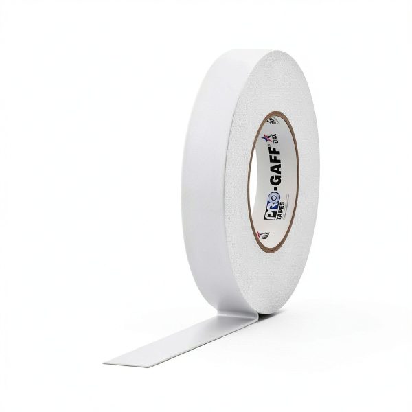 1 inch ProTapes Gaffer Tape Matte Cloth 11 mil 55 yd White-0