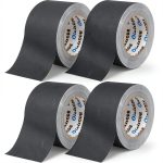 Black Grade Gaffer Tape 4" x 30yd 4 Pack Oleitodh Matte Finish-0