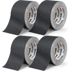 Black Grade Gaffer Tape 4" x 30yd 4 Pack Oleitodh Matte Finish-0