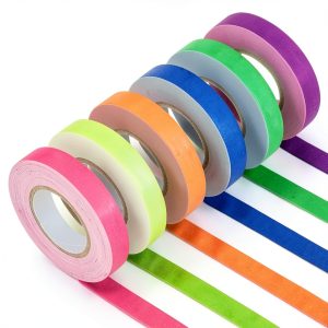 GEYYANG Spike Tape 6-Pack Colored Gaffer Tape 1/2 inch x 11 Yards-0