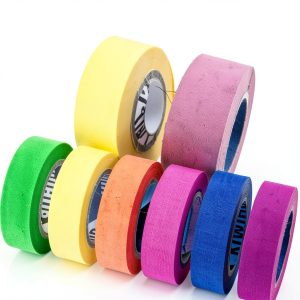UV Blacklight Reactive Fluorescent Cloth/Neon Gaffer Tape, Super Bright Spike Tape for Glow Party Supplies, 0.6inch x 16.5ft per Color-0